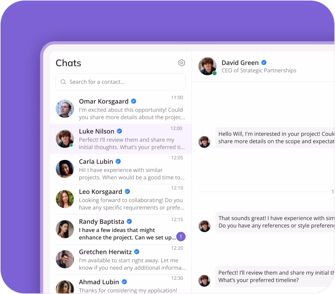 Real-time chat and video collaboration workspace